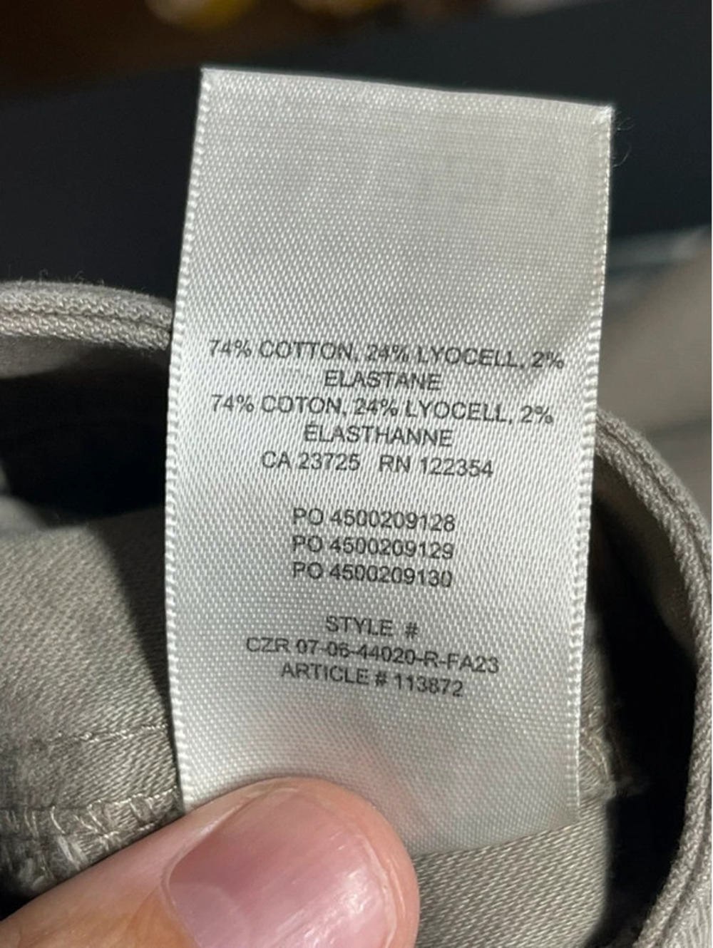 Wilfred Free Aritzia High Waisted Wide Leg Cargo Pants Tan Beige Stretch 4 - Picture 8 of 9